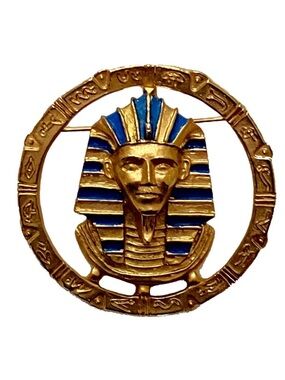 King Tut Brooch - Vintage